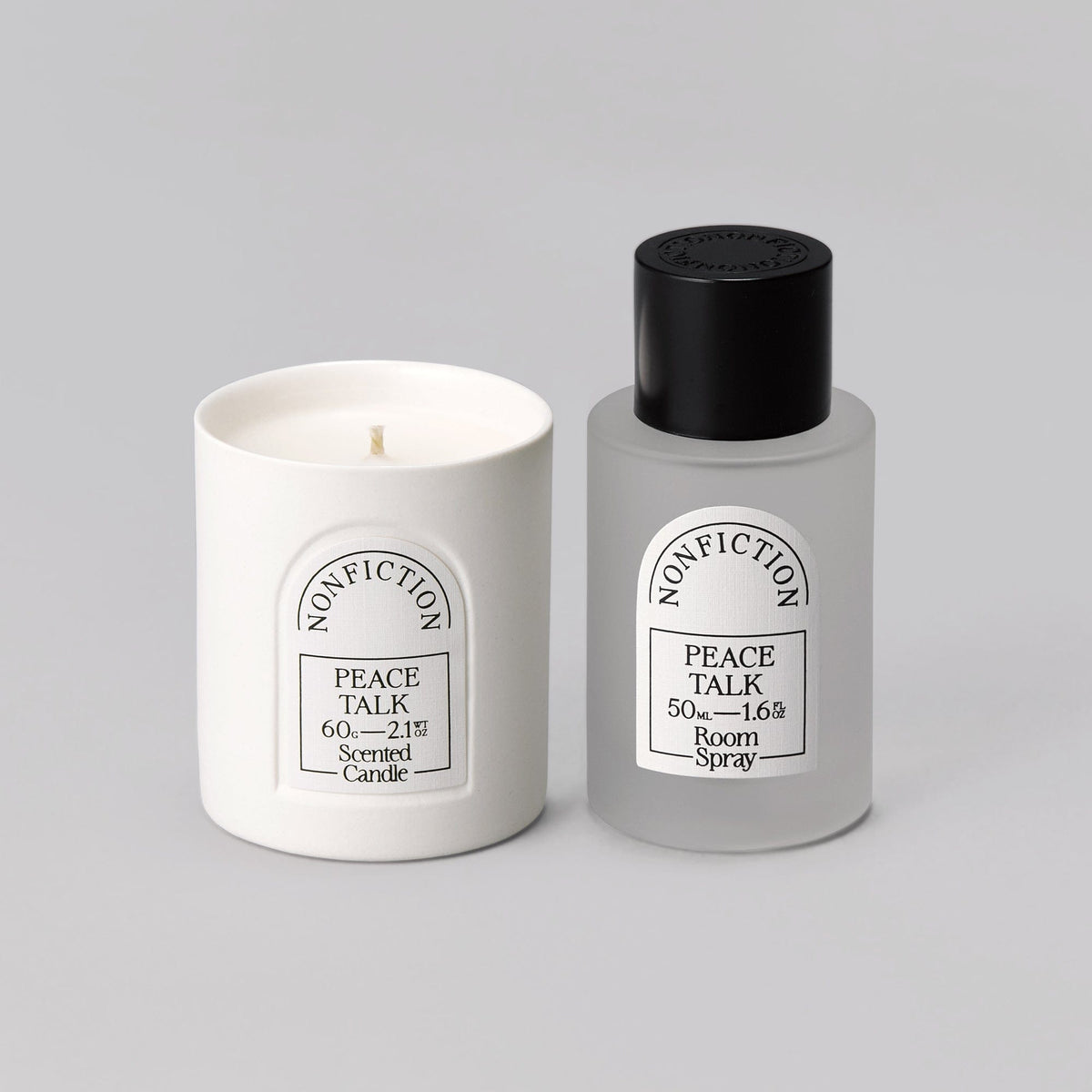 NONFICTION DefaultBundle:8087096262936:6893317521455 Scented Candle & Room Spray Mini Duo